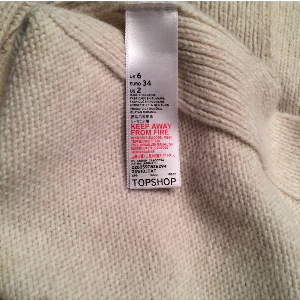 TOPSHOP Sleeveless Sweater - Picture 7 of 7
